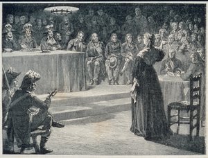 Marie-Antoinette overfor revolusjonsdomstolen i 1793, gravert av Theodor Meyer-Heine